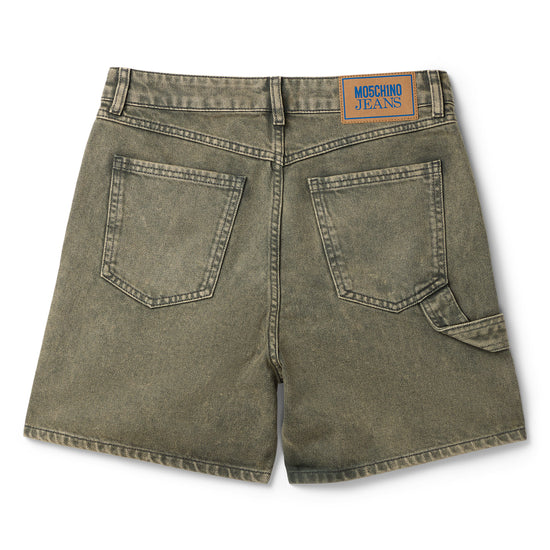Moschino Jeans Vintage Denim Bermuda Shorts (Dark Grey)