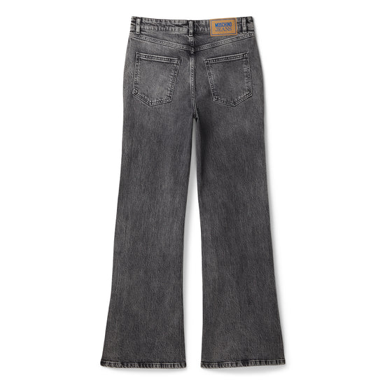 Moschino Jeans Stretch Denim Flared Jeans (Dark Grey)