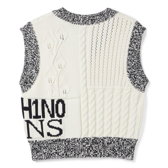 Moschino Jeans Urban Knit Sweater Vest (Ivory)
