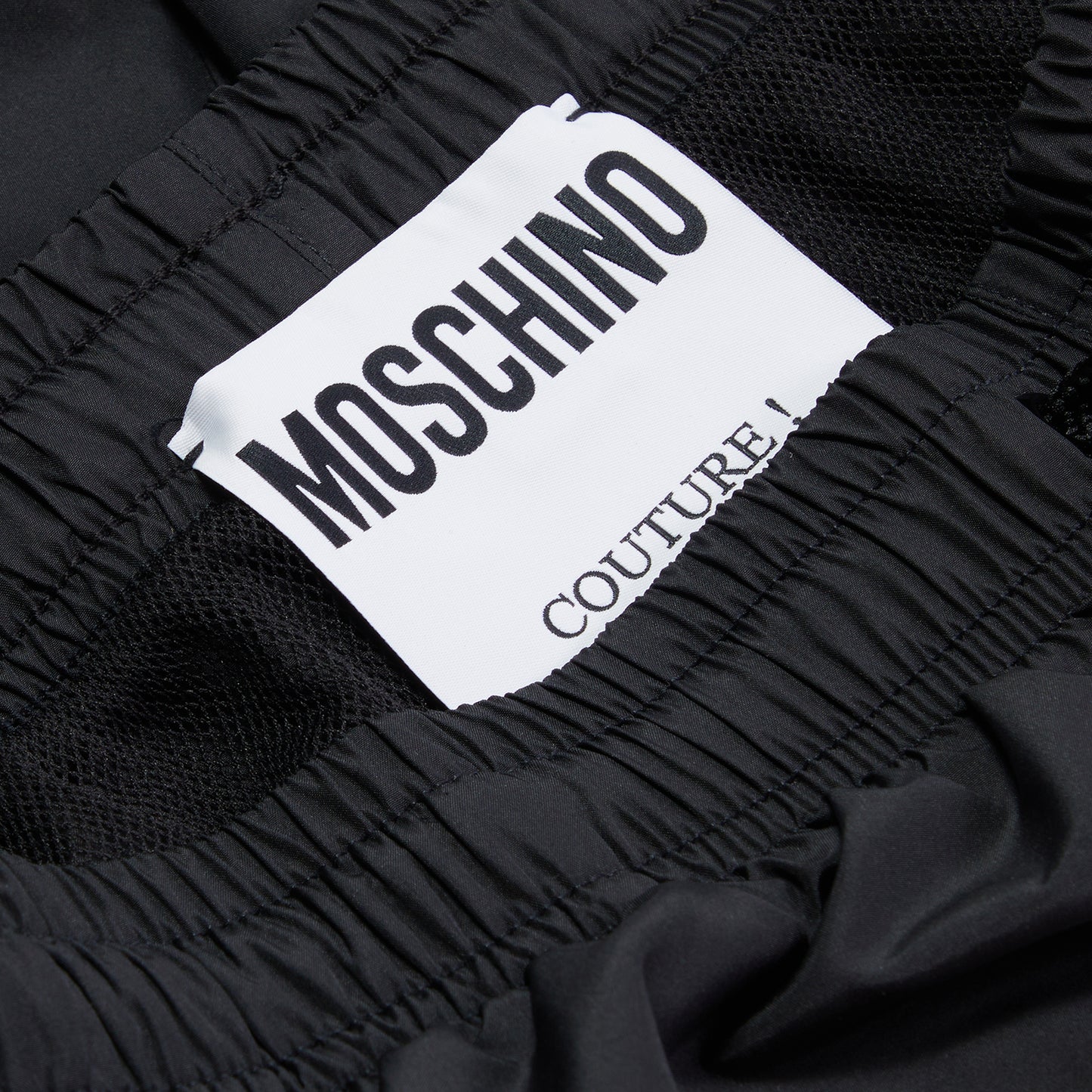 Moschino Laurel Crown Logo Swim Shorts (Black)