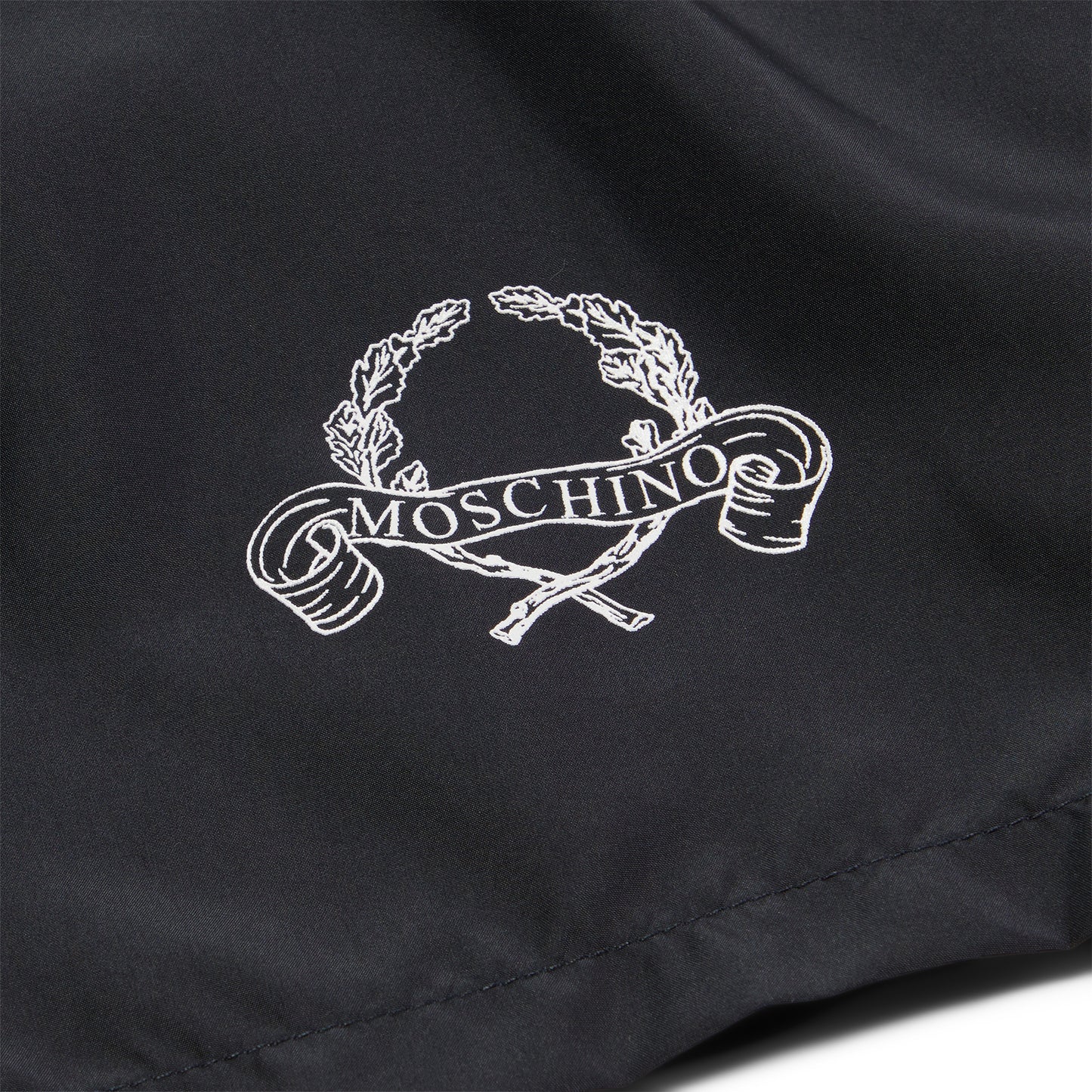 Moschino Laurel Crown Logo Swim Shorts (Black)
