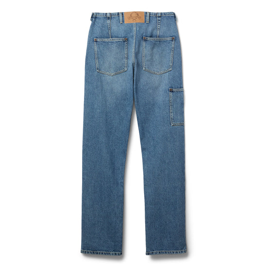 Moschino Crown Logo Denim Pants (Blue)