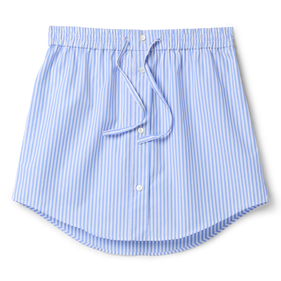 Moschino Jeans Striped Cotton Skirt (Multi Light Blue)