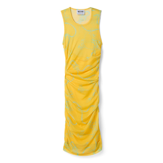 Moschino Jeans Ramage Mini Dress (Yellow)