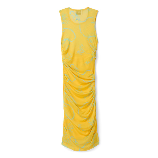 Moschino Jeans Ramage Mini Dress (Yellow)