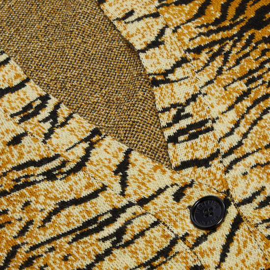 Moschino Jeans Animal Print Long Cardigan (Brown/Black)