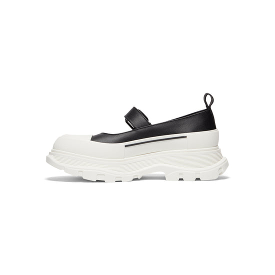 Alexander McQueen Leather Maryjane (Black/White)