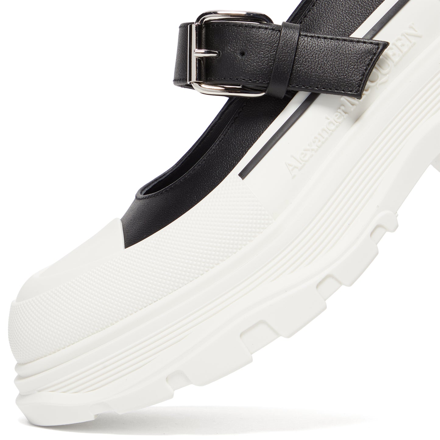 Alexander McQueen Leather Maryjane (Black/White)