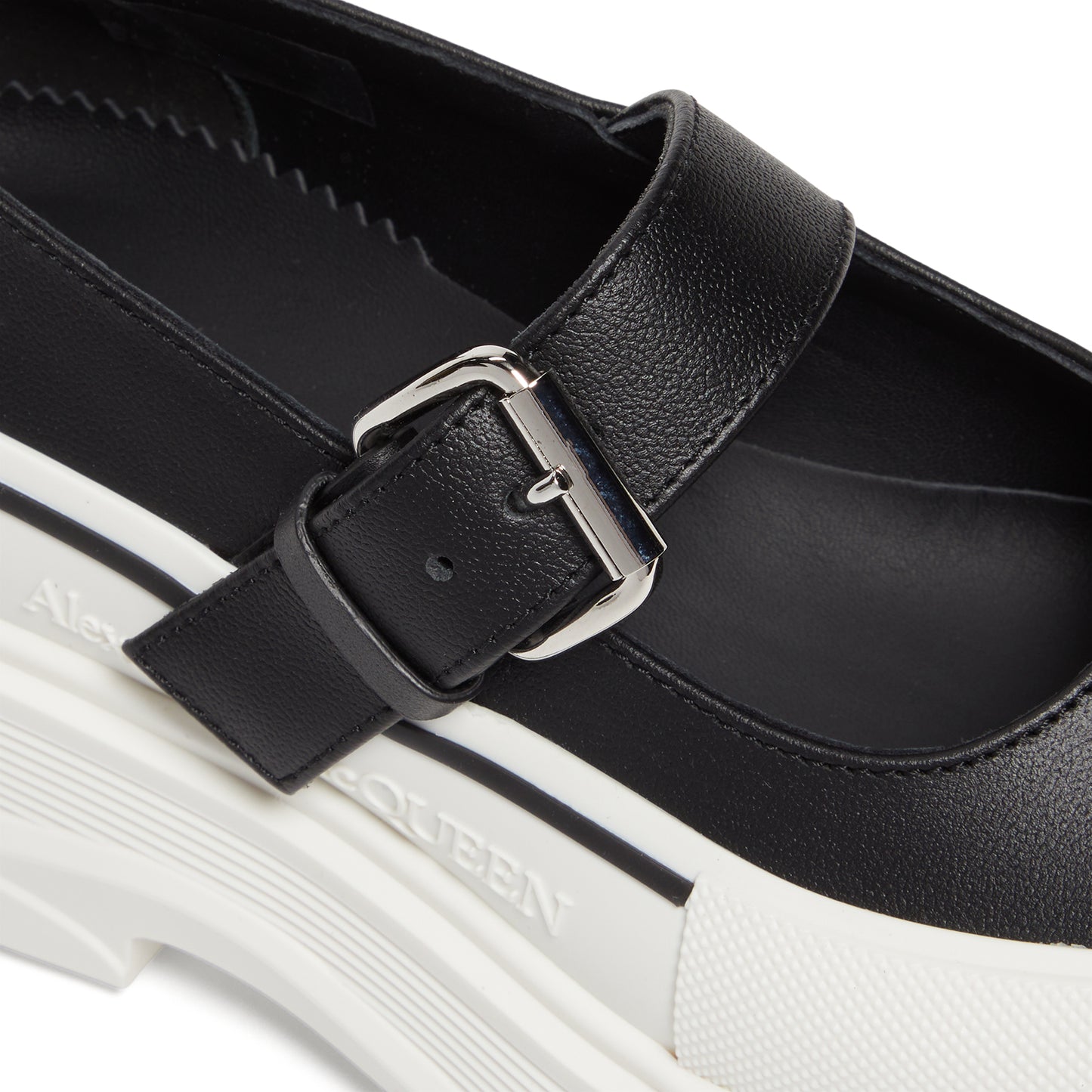 Alexander McQueen Leather Maryjane (Black/White)
