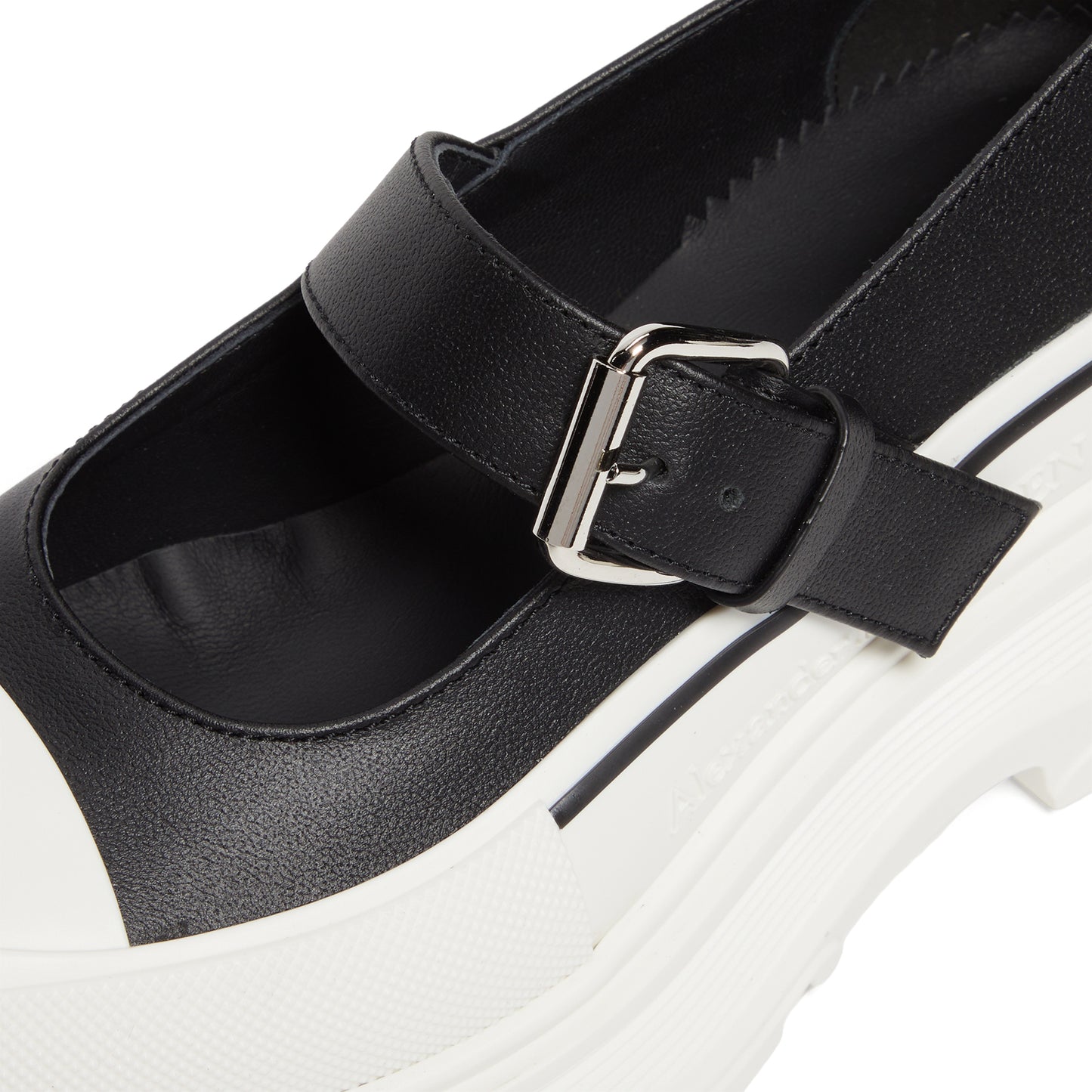 Alexander McQueen Leather Maryjane (Black/White)