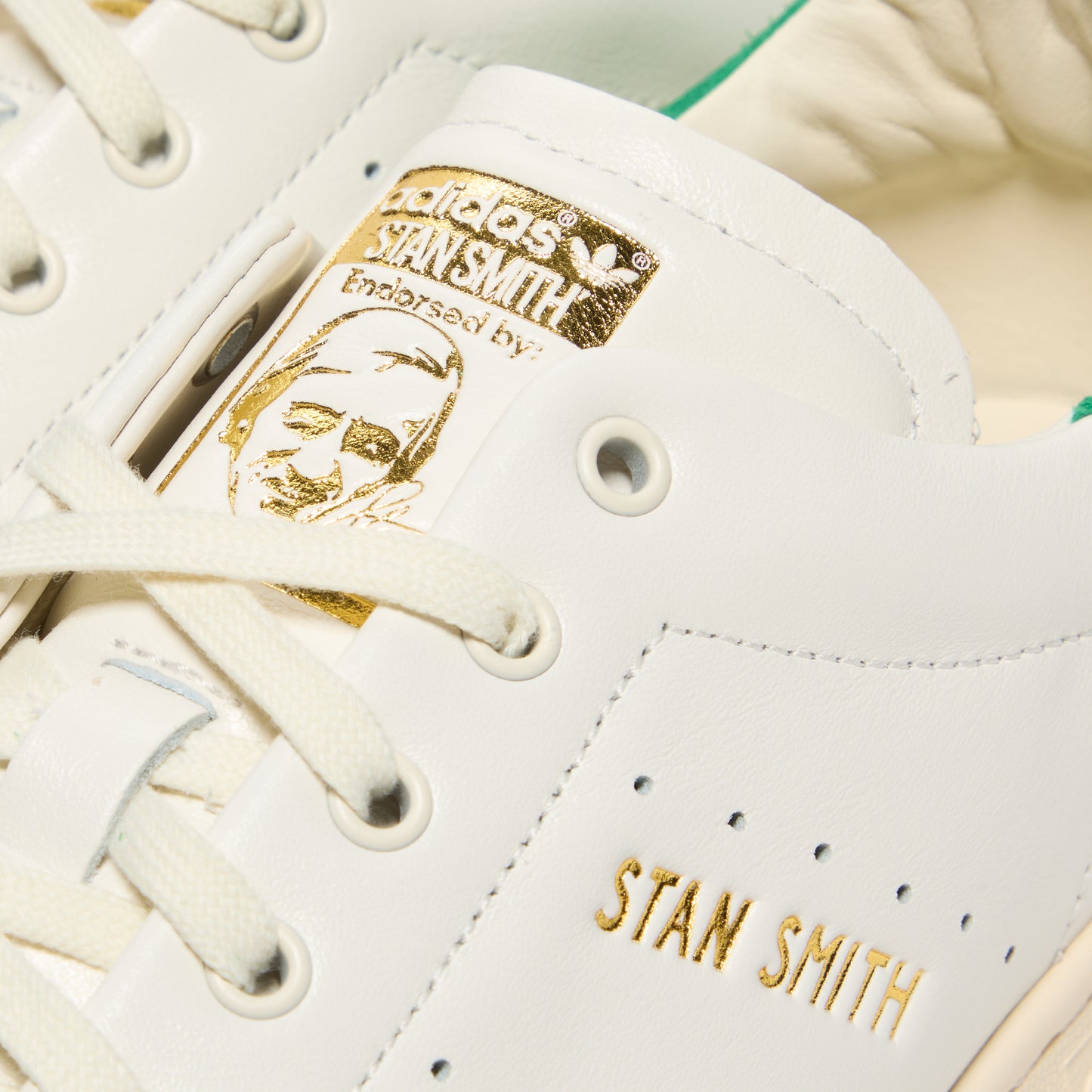 adidas Stan Smith LUX (Cloud White/Cream White/Green)