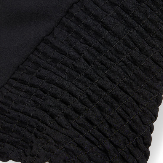 Danielle Guizio Apolline Smocked Jacket (Black)