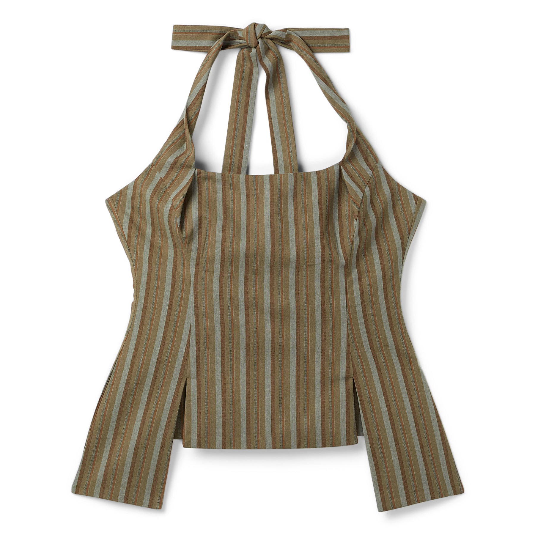 Danielle Guizio Carine Halter Top (Brown)