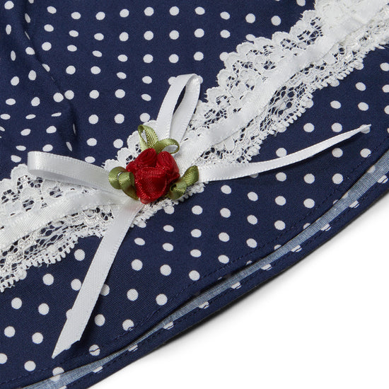 Danielle Guizio Simone Mini Skirt (Navy/White)