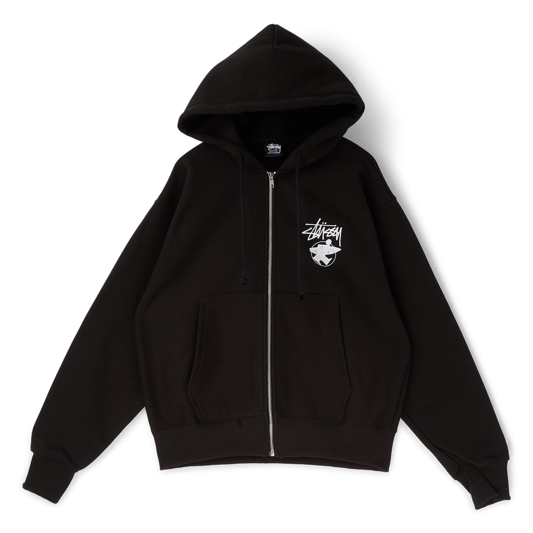 Stussy Long Haul Zip Hood (Black)