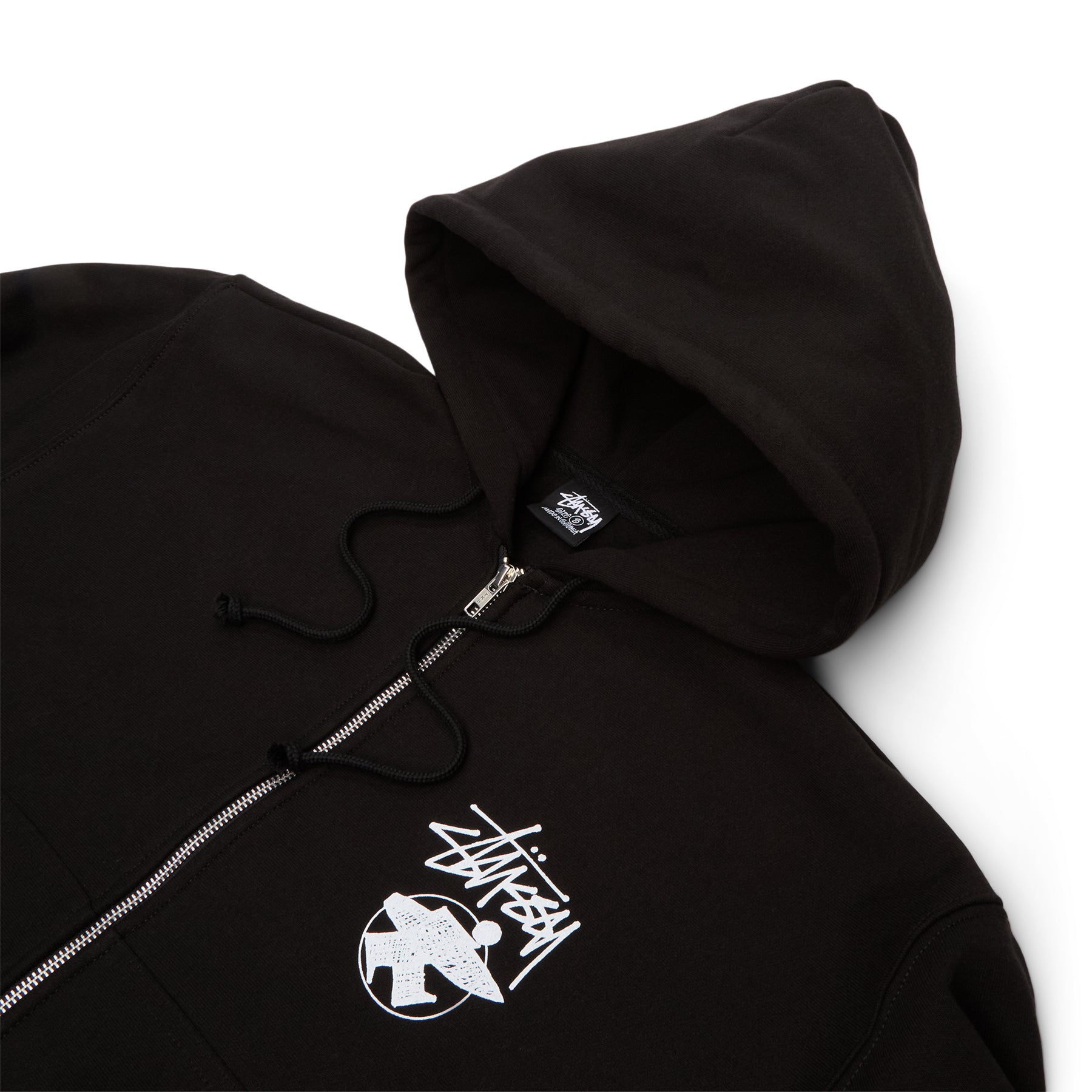 Stussy Long Haul Zip Hood (Black) – CNCPTS