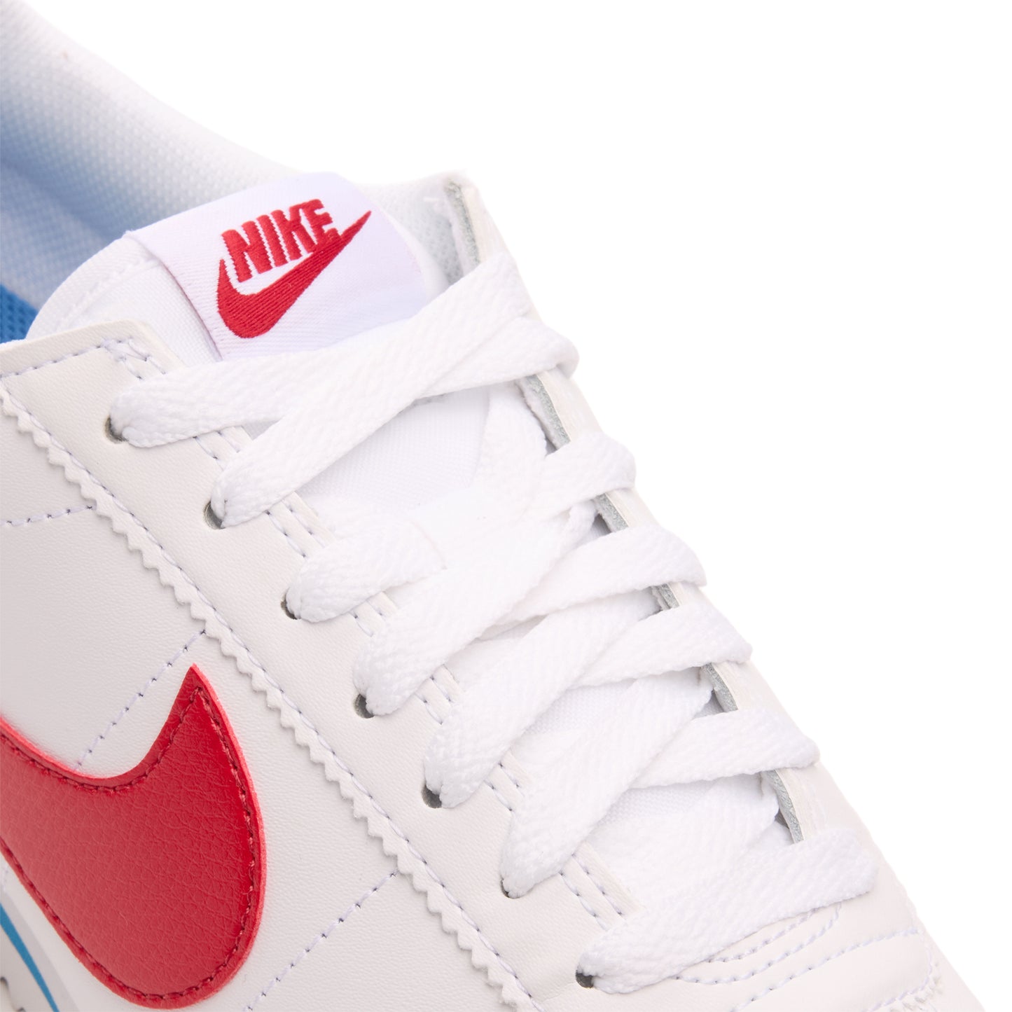 Nike Womens Cortez Leather (White/Varsity Red/Varsity Blue)