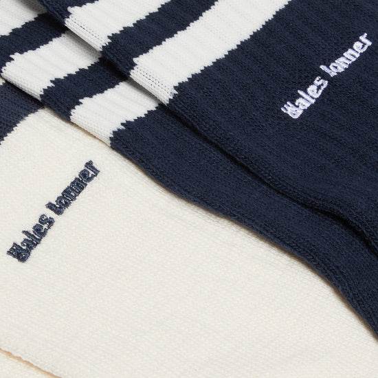Wales Bonner x adidas 3S Sock (Night Navy/Core White)