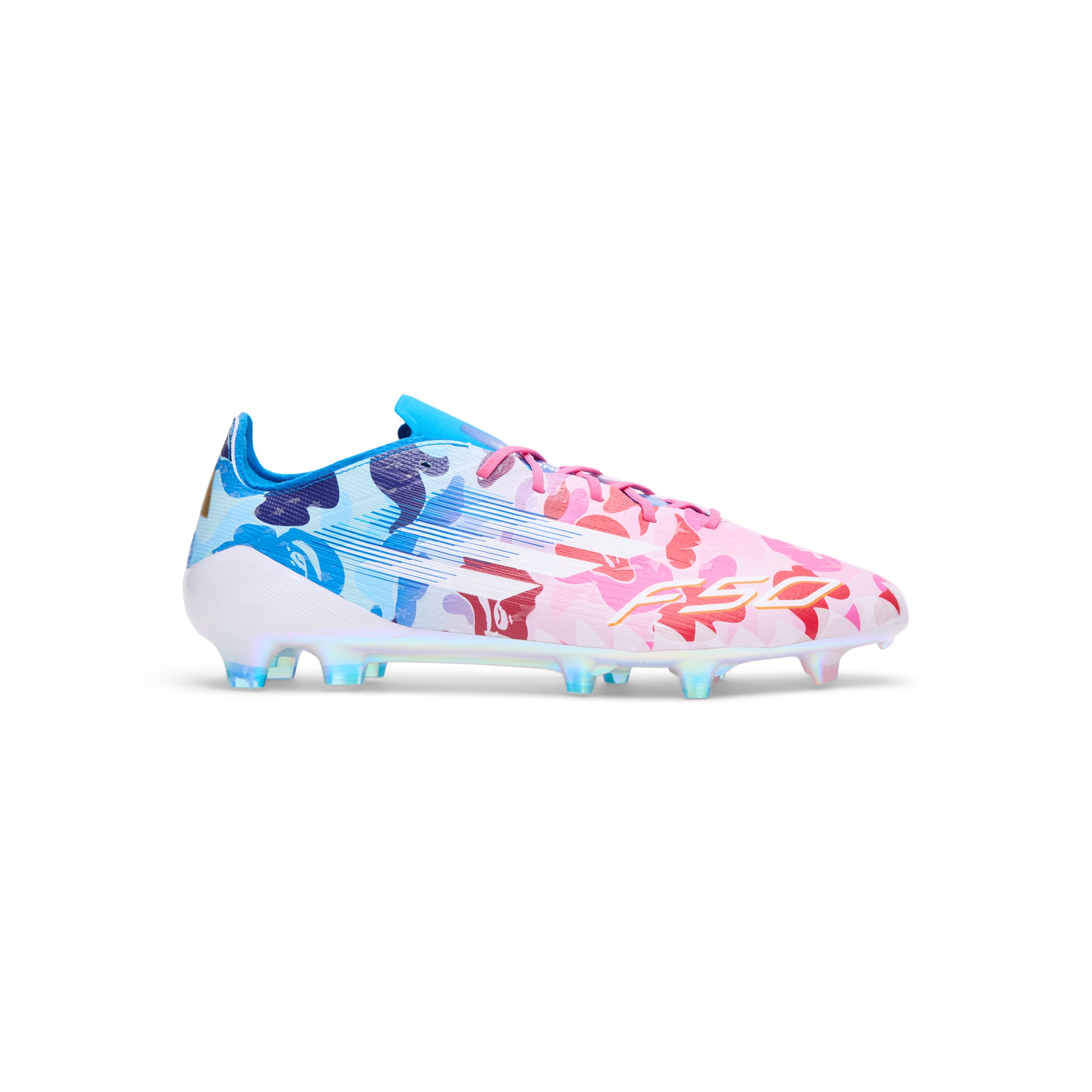 adidas x BAPE F50 Elite FG (Clear Pink/White/Ice Blue)