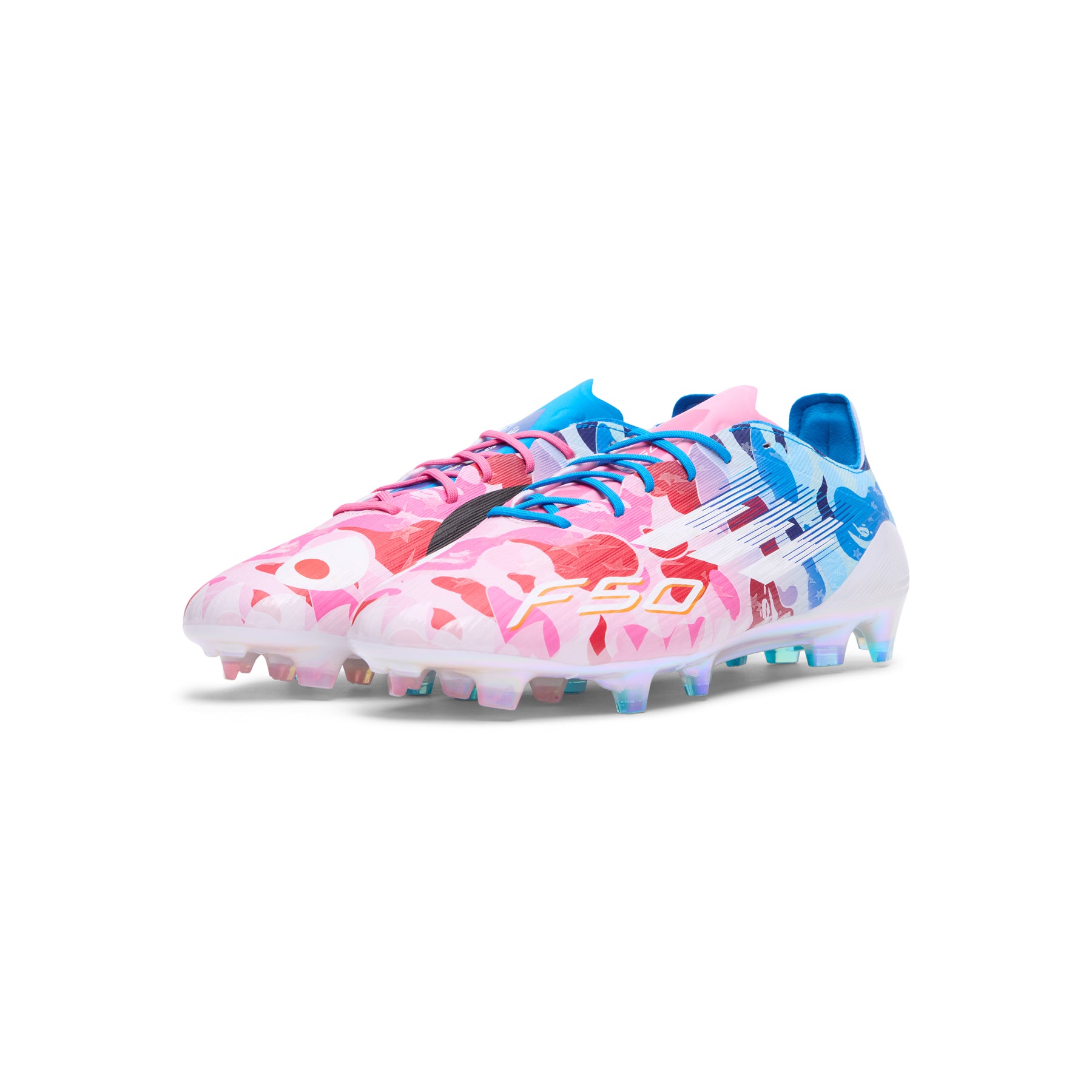 adidas x BAPE F50 Elite FG (Clear Pink/White/Ice Blue)