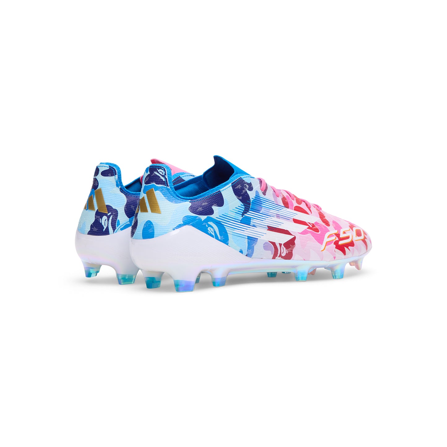 adidas x BAPE F50 Elite FG (Clear Pink/White/Ice Blue)
