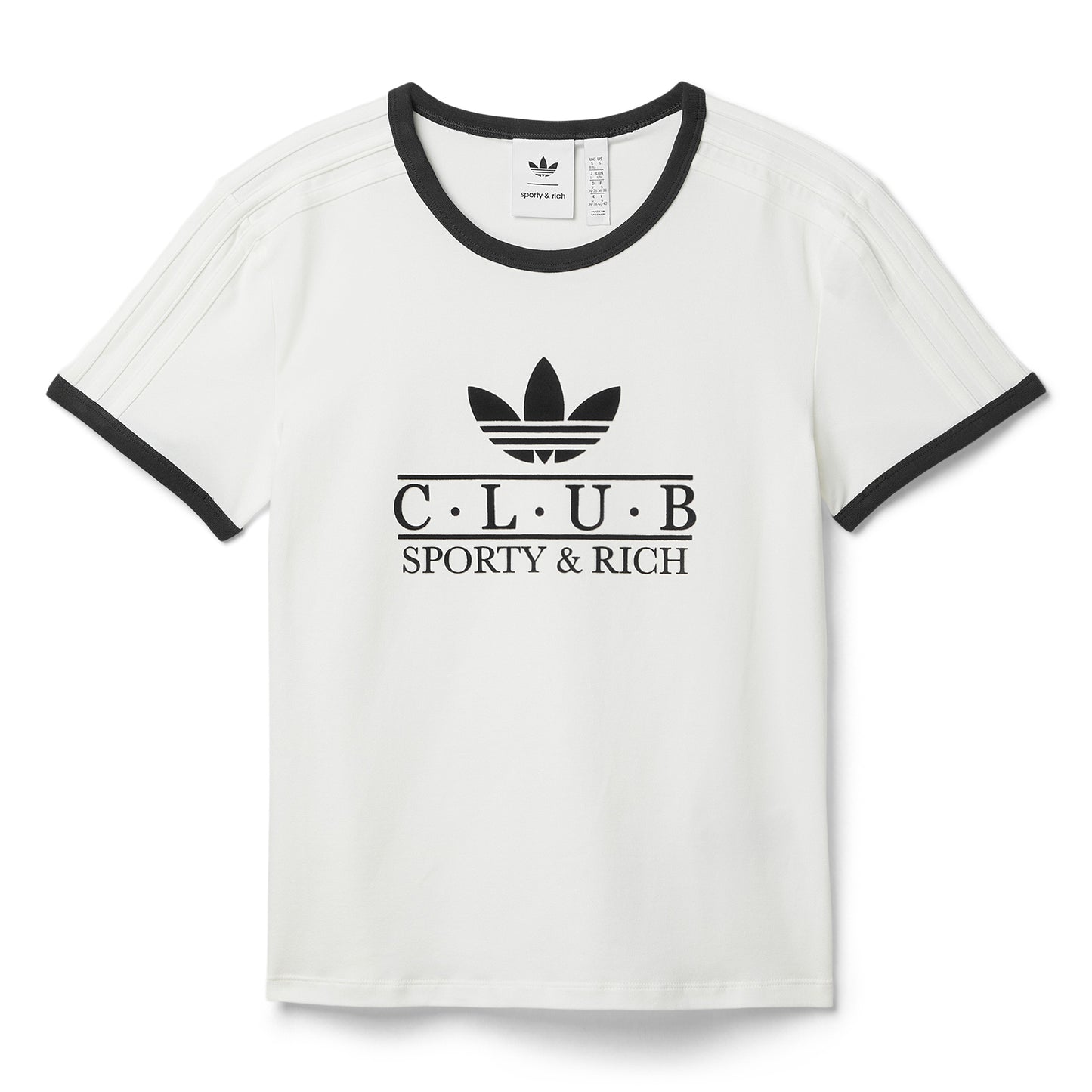 Sporty & Rich x adidas T Shirt (Core White/Night Navy)