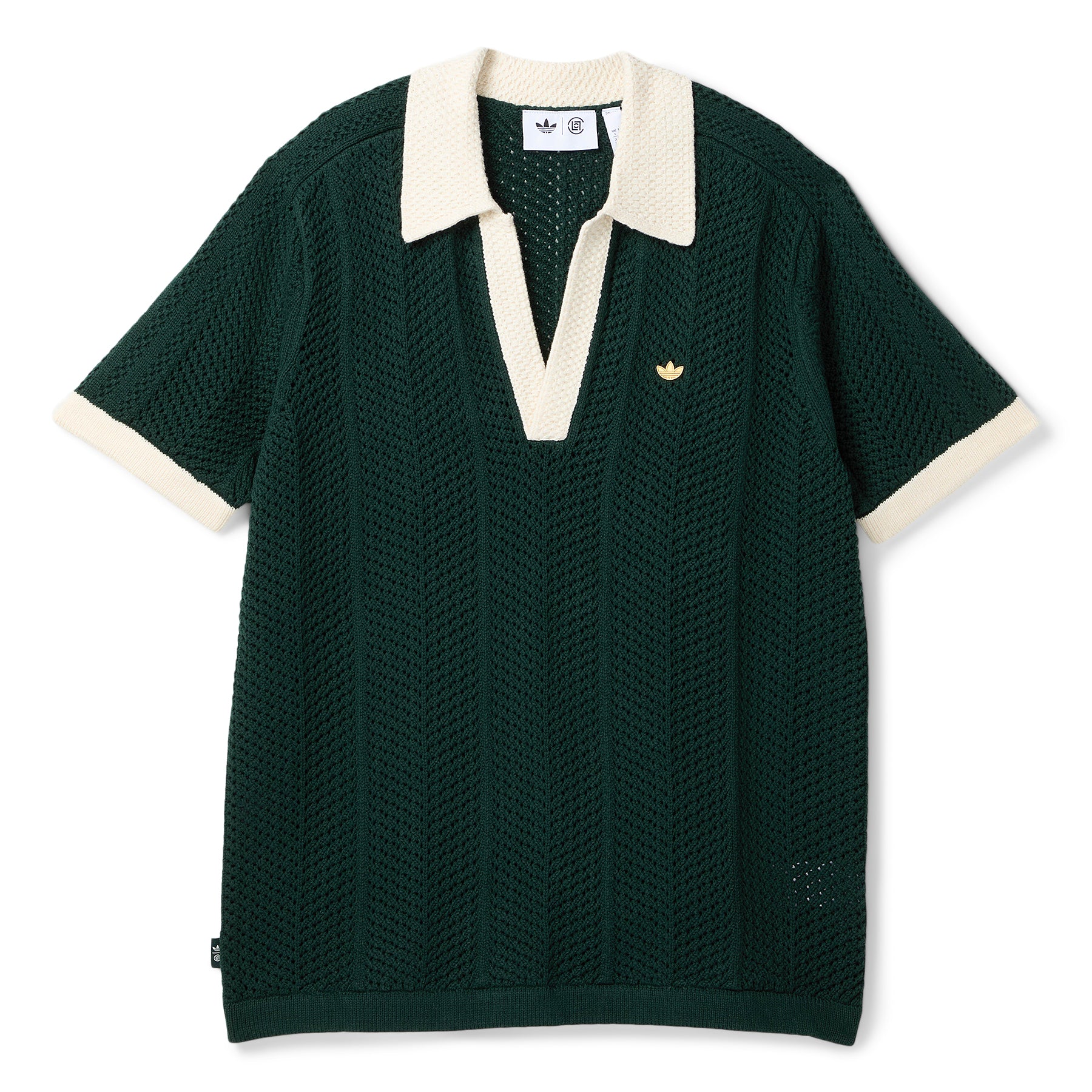 ☆Adidas x CLOT☆Originals KNIT POLO Green Clot x adidas Knit Polo (Green NIght) – CNCPTS