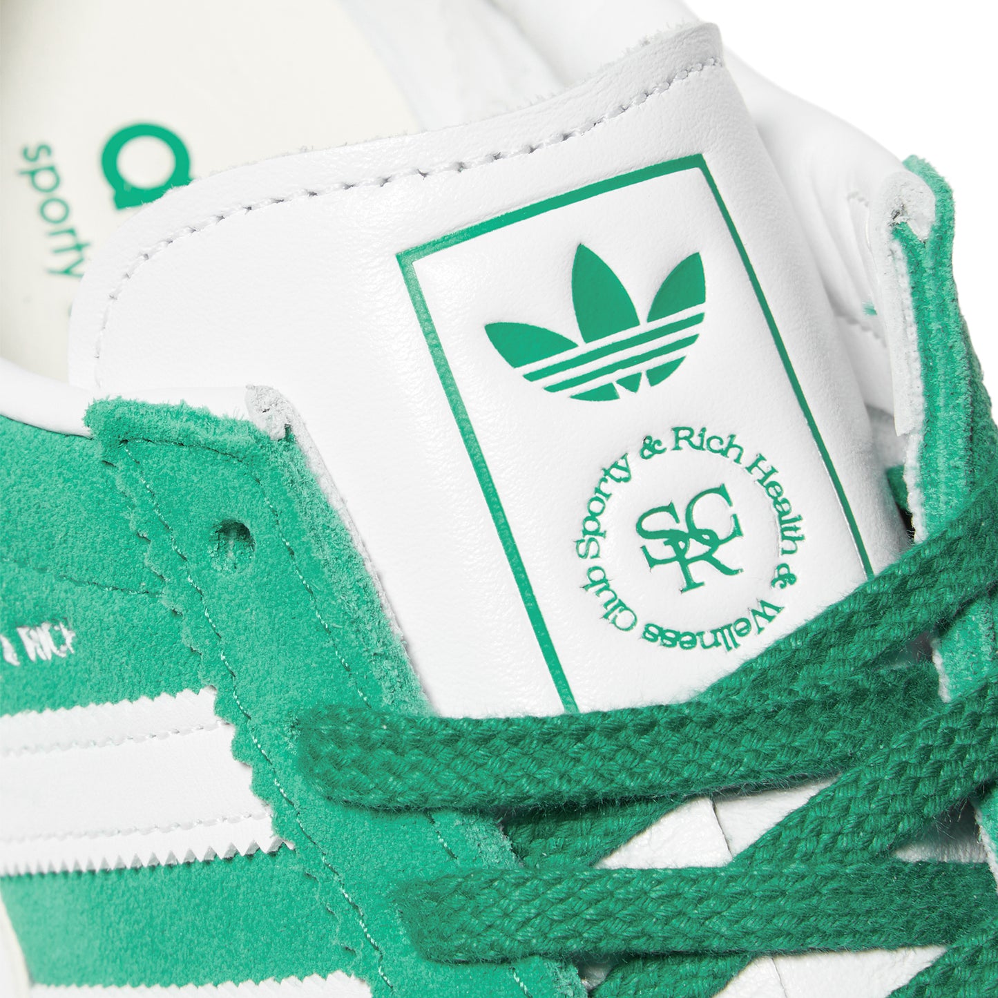 Sporty & Rich x adidas Blanc Sneakers (Court Green/Cloud White/Off White)