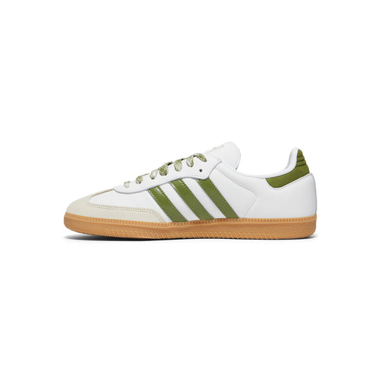 adidas Womens Samba OG (Cloud White/Tech Olive/Gum)