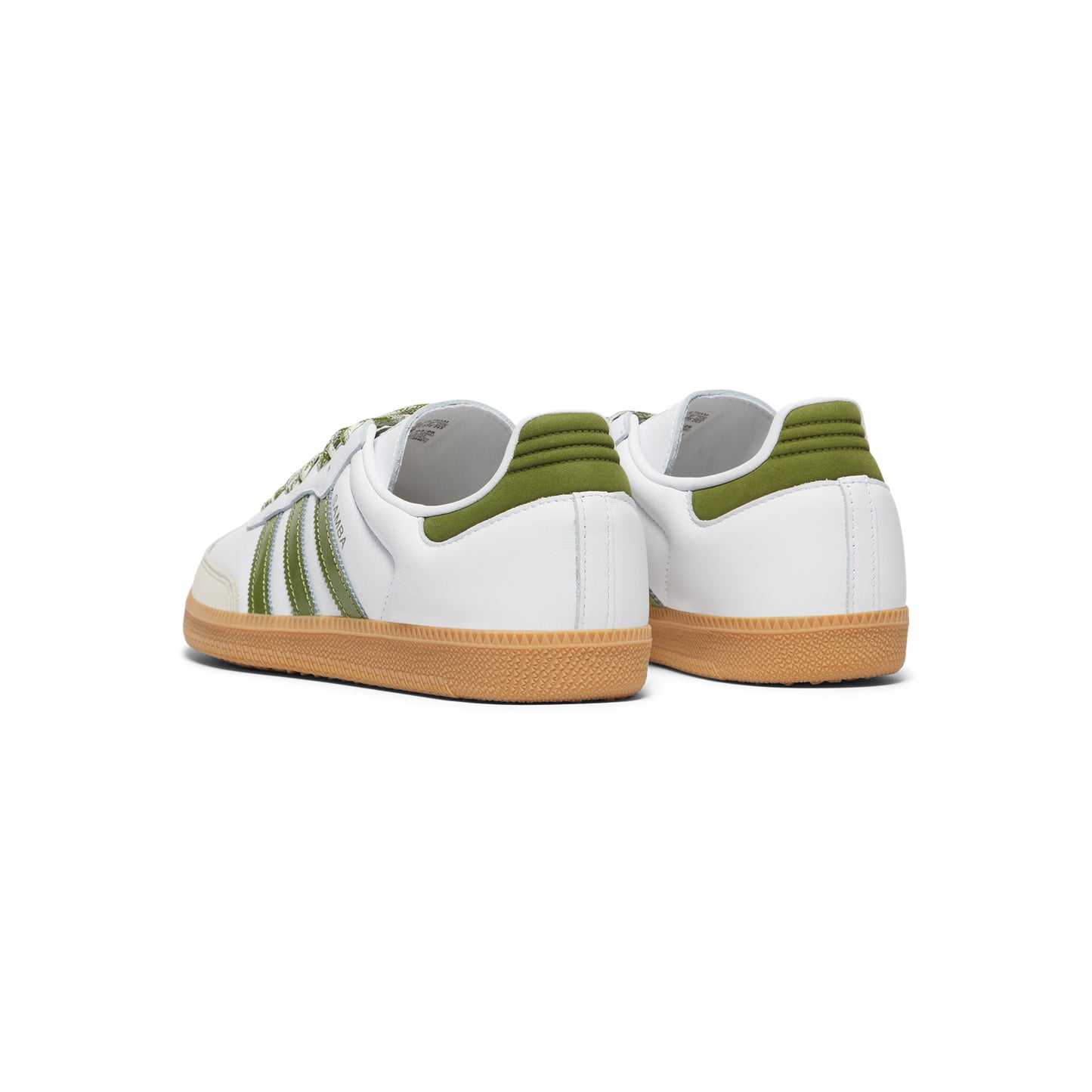adidas Womens Samba OG (Cloud White/Tech Olive/Gum)