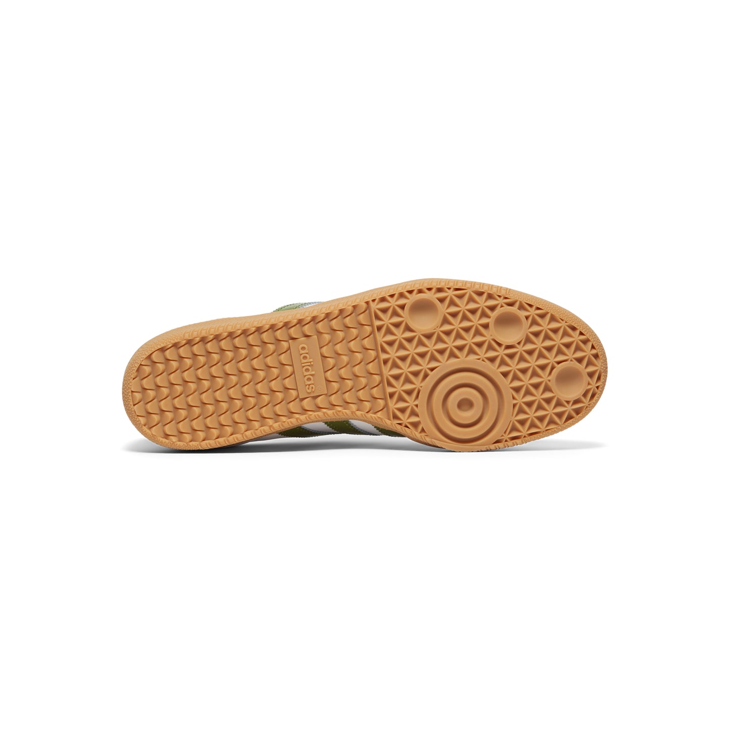 adidas Womens Samba OG (Cloud White/Tech Olive/Gum)