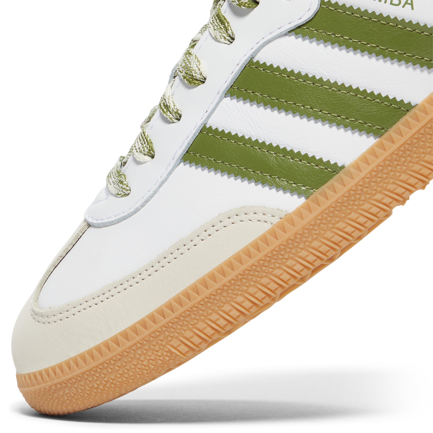 adidas Womens Samba OG (Cloud White/Tech Olive/Gum)