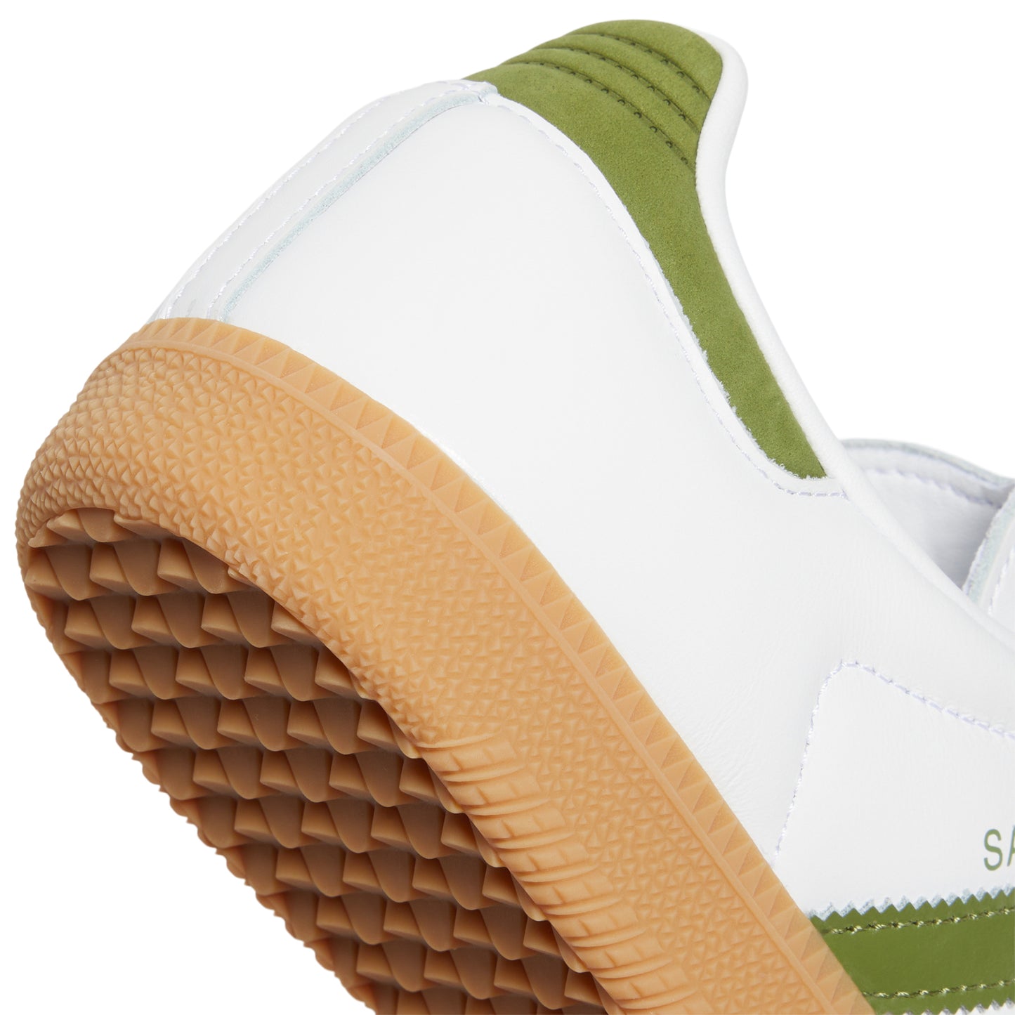 adidas Womens Samba OG (Cloud White/Tech Olive/Gum)
