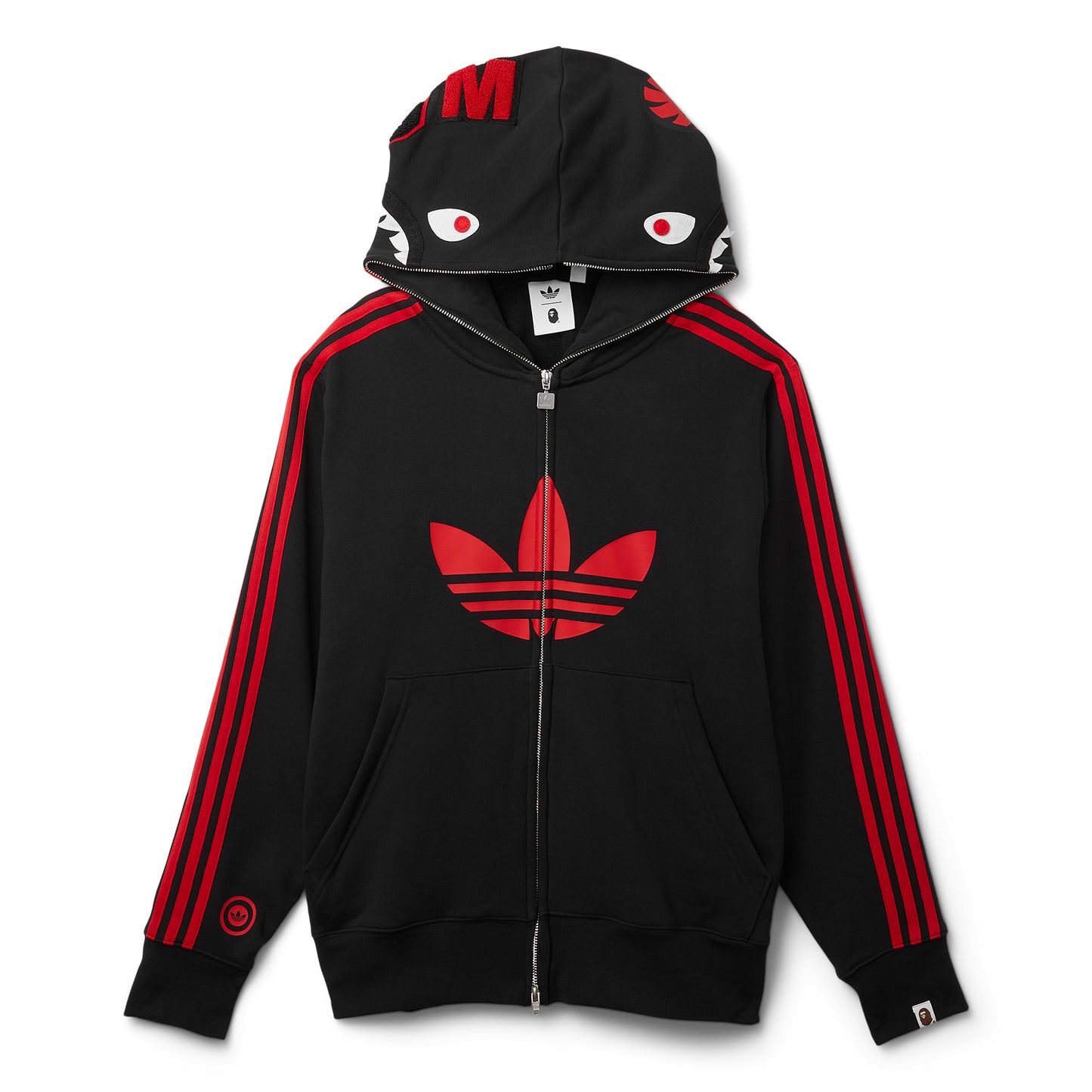 Bape x adidas Shark FZ Hoodie (Black) – CNCPTS
