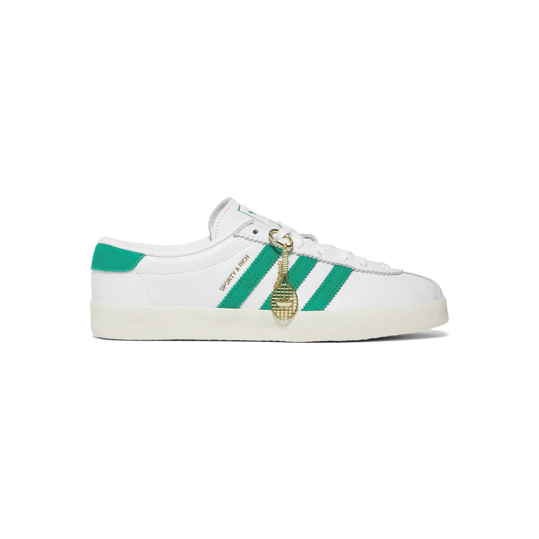 Sporty & Rich x adidas Blanc Sneakers (Cloud White/Off White/Court Green)