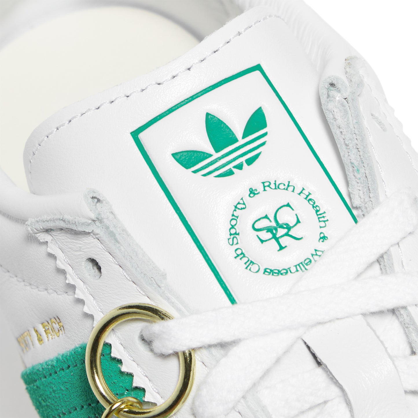 Sporty & Rich x adidas Blanc Sneakers (Cloud White/Off White/Court Green)