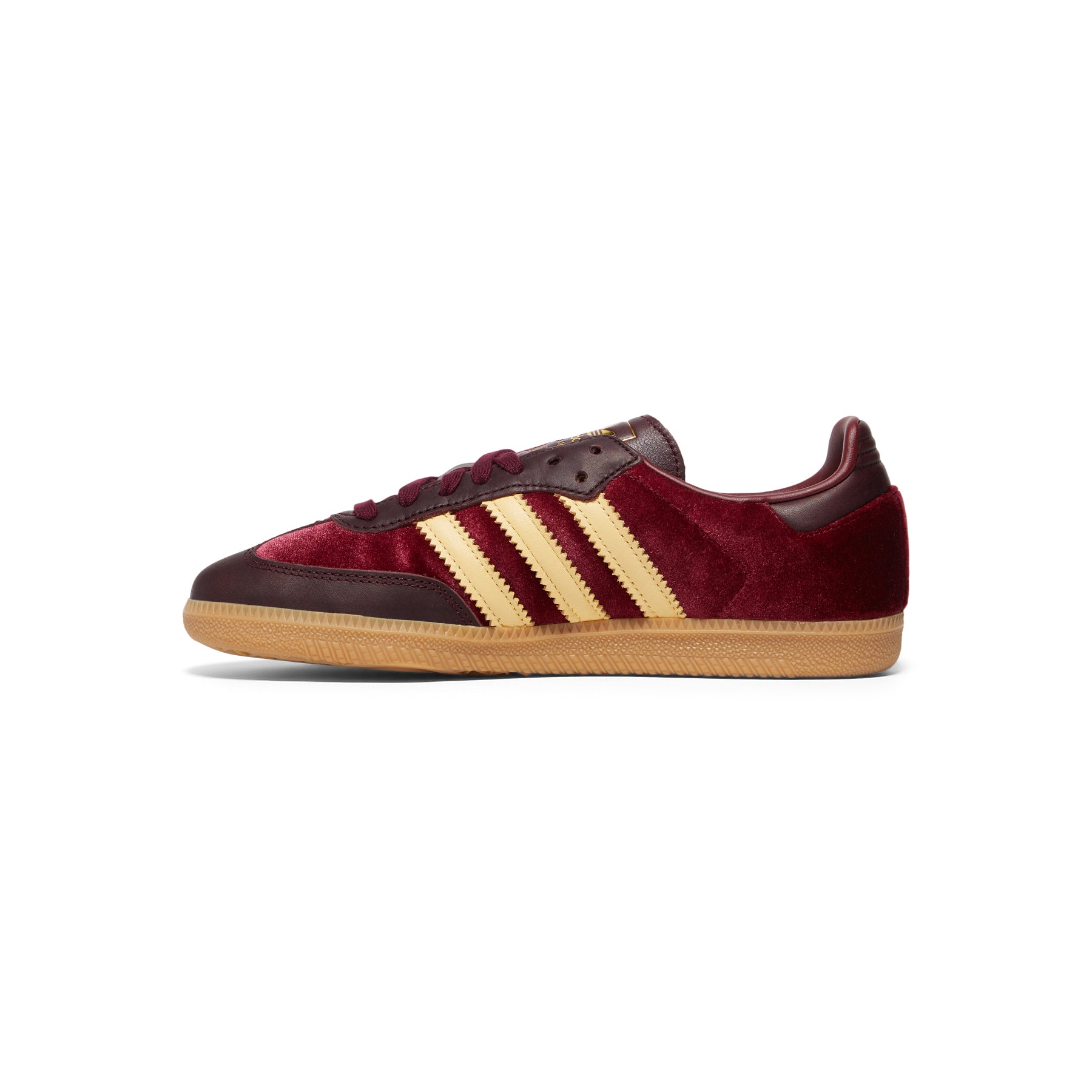 adidas Womens Samba OG Velvet (Shadow Red/Maroon/Gum)