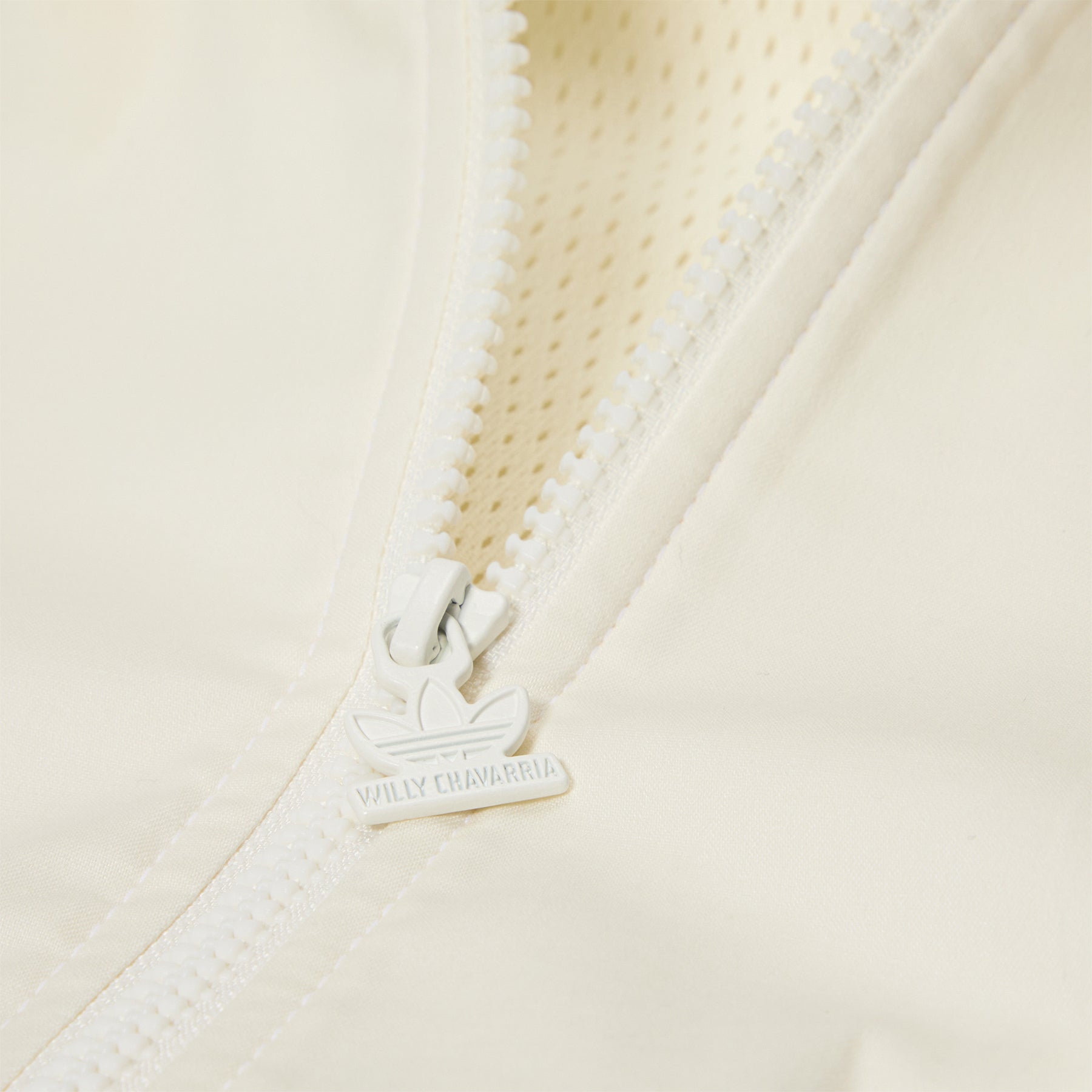 adidas Poplin Track Top (Off White)