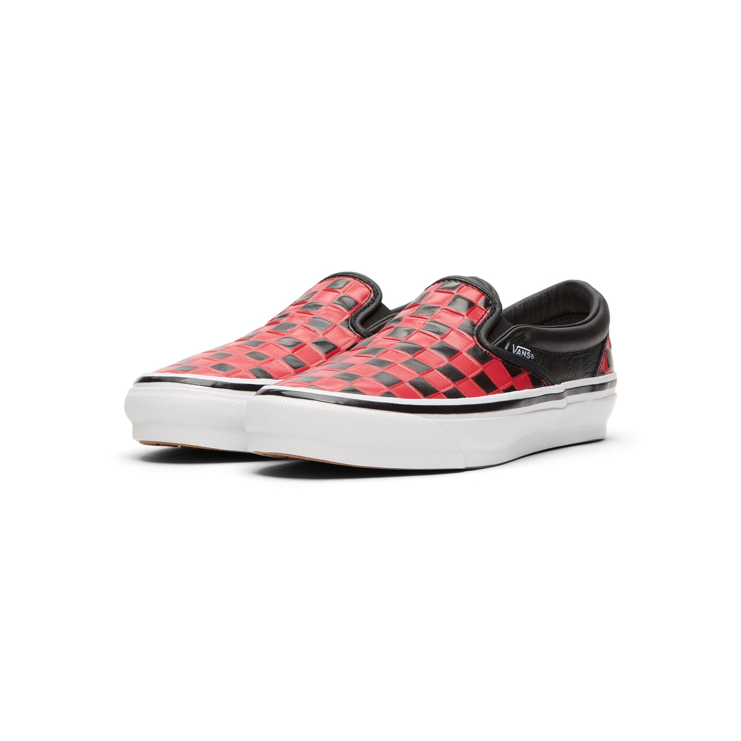 Vans OTW Classic Slip-On 98 Vibram (Leather Check Black/Racing Red)