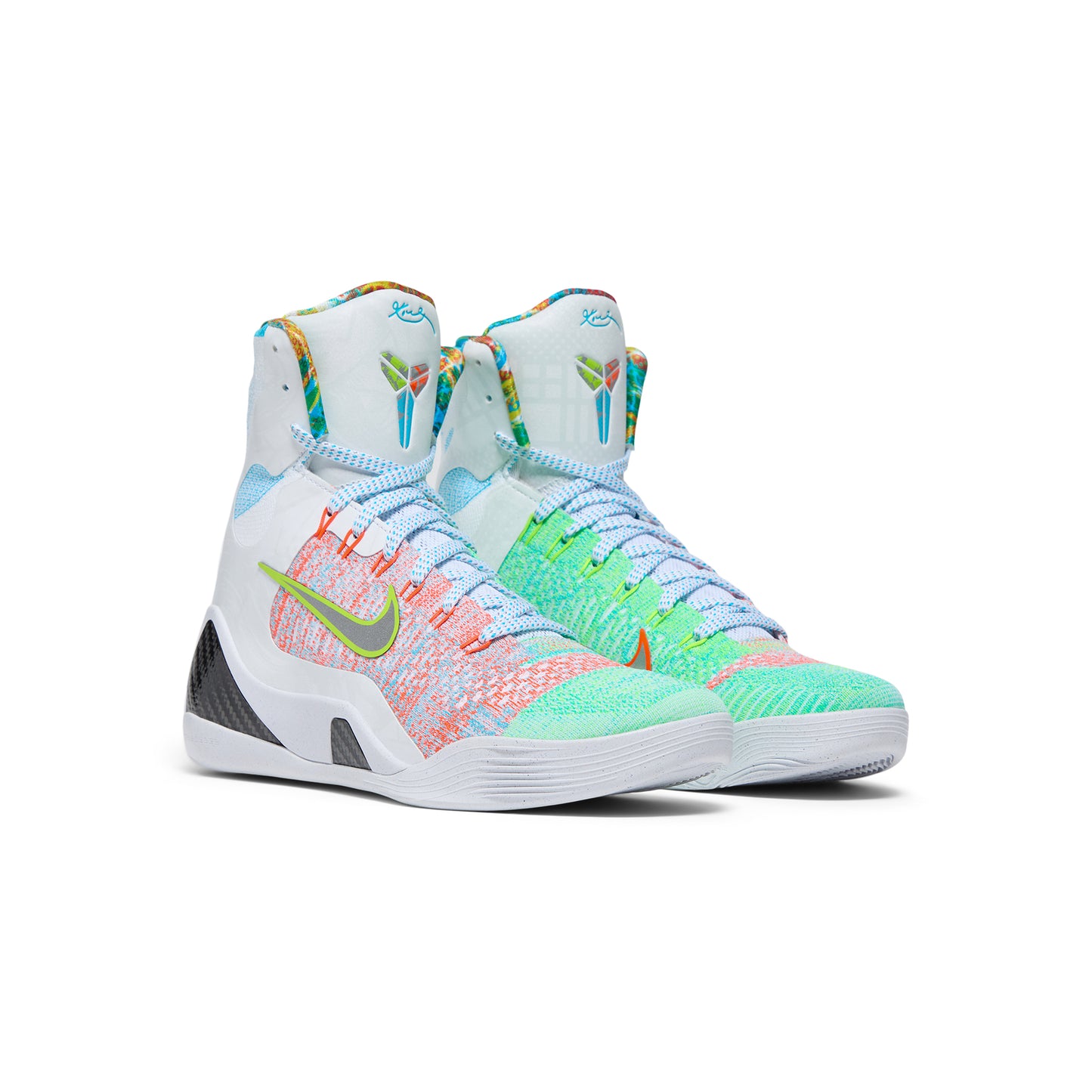 Nike Kobe IX Elite High Protro (White/Reflective Silver/Chlorine)