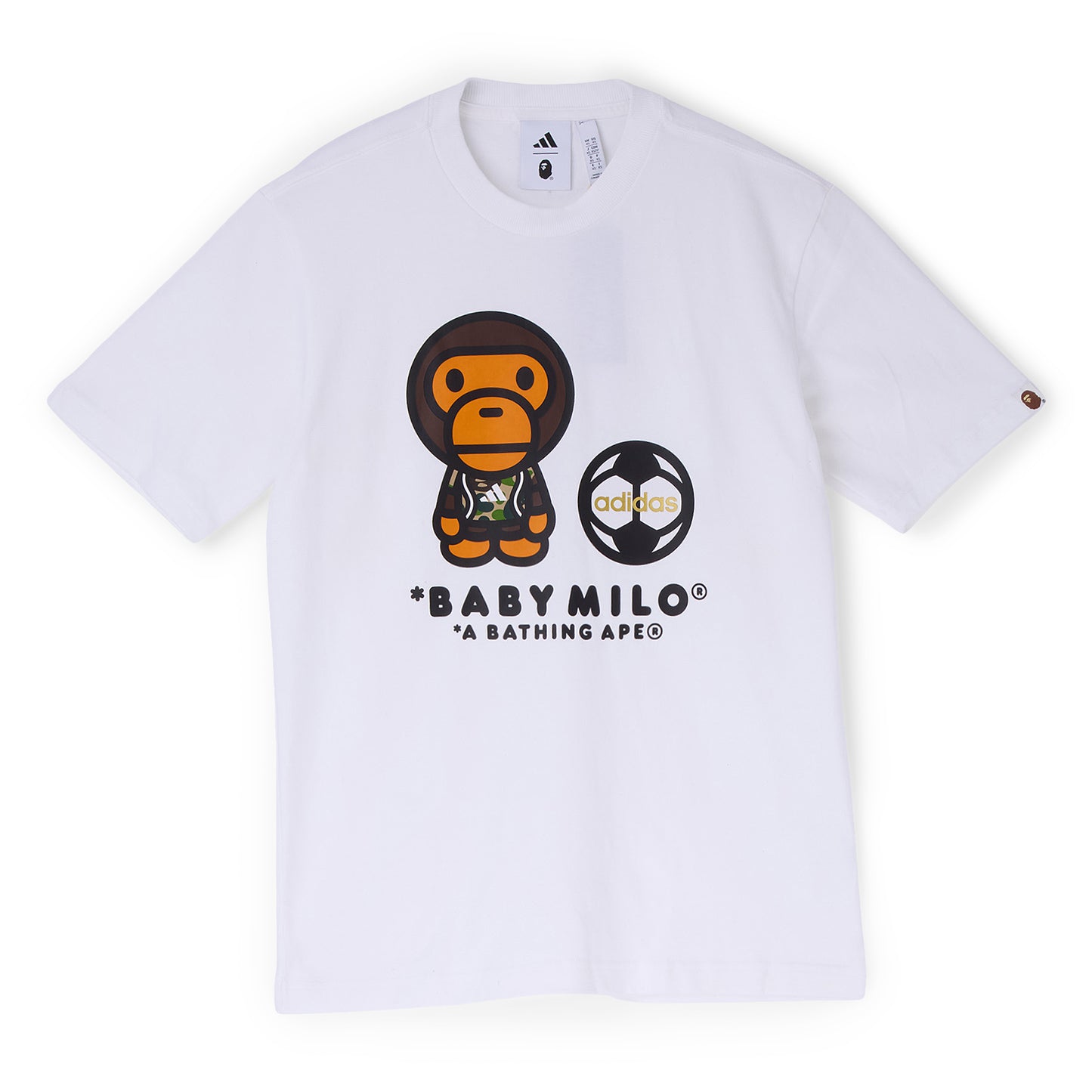 adidas BAPE Milo T-Shirt (White)