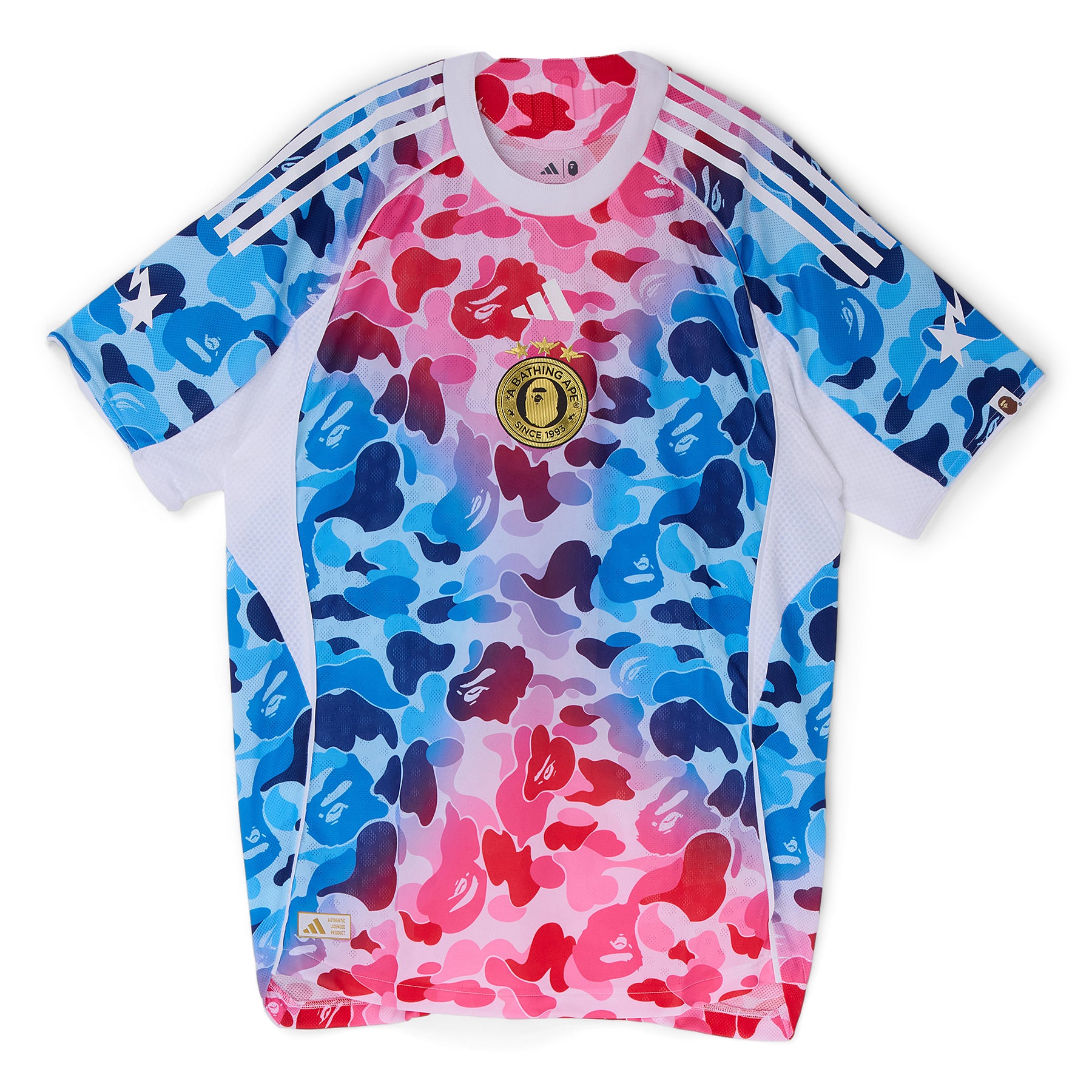 adidas BAPE Soccer Jersey (Shock Blue)