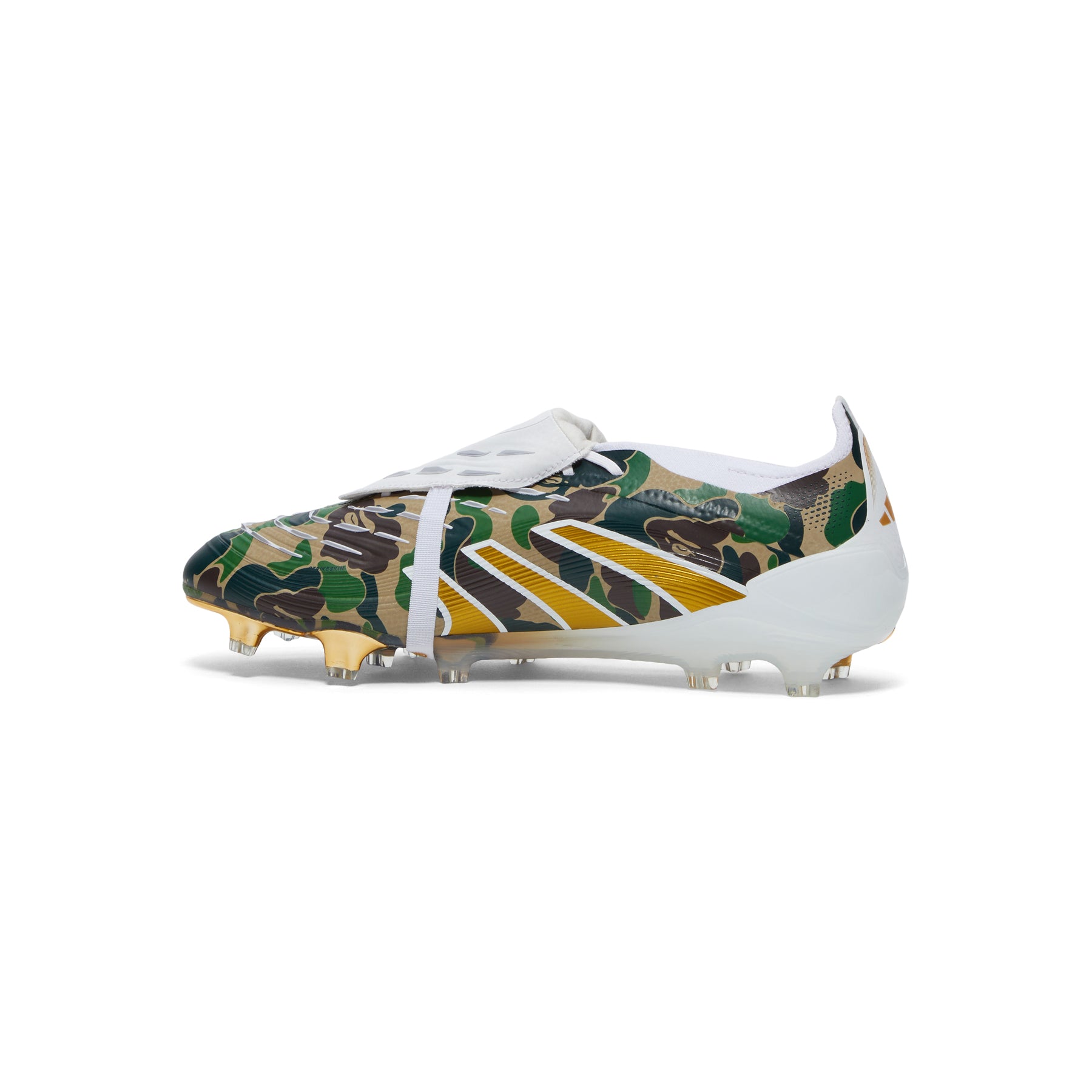 adidas x BAPE Predator Elite FT FG (Hemp/Gold Metallic/White)