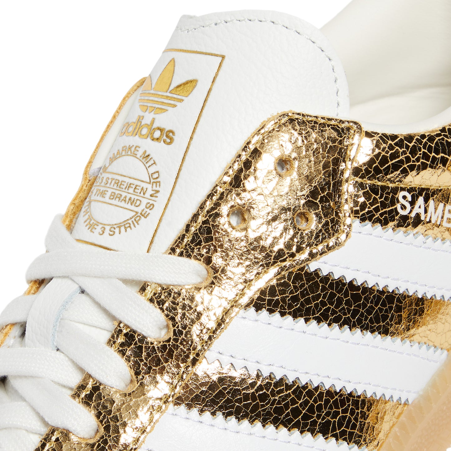 adidas Womens Samba OG (Gold Metallic/White)