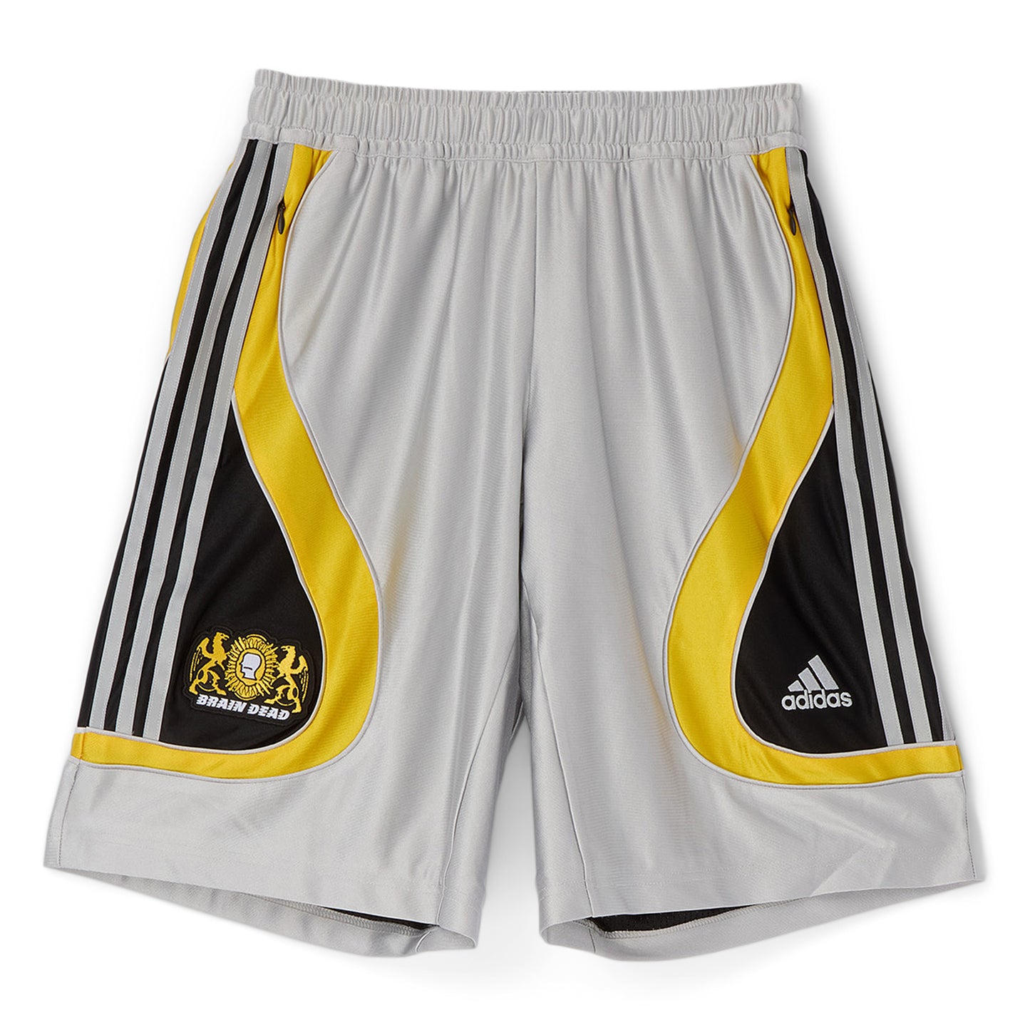 adidas x Brain Dead Soccer Short (Silver Metallic)