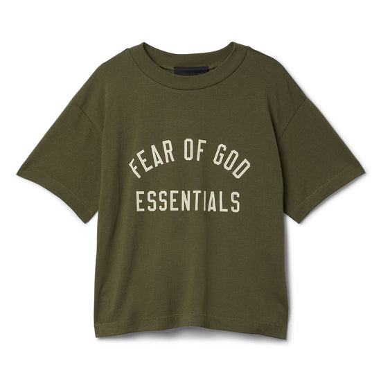 Fear of God Essentials Womens Tri-Blend Crewneck Tee (Military)