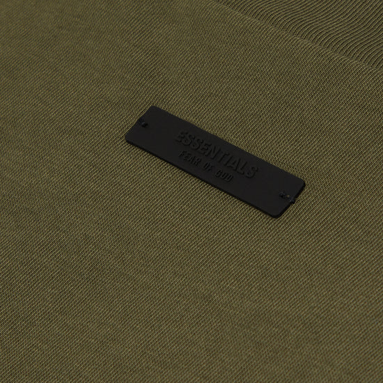 Fear of God Essentials Womens Tri-Blend Crewneck Tee (Military)