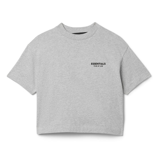 Fear of God Essentials Kids Jersey Crewneck Tee (Light Heather Grey)