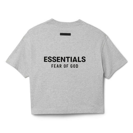 Fear of God Essentials Kids Jersey Crewneck Tee (Light Heather Grey)