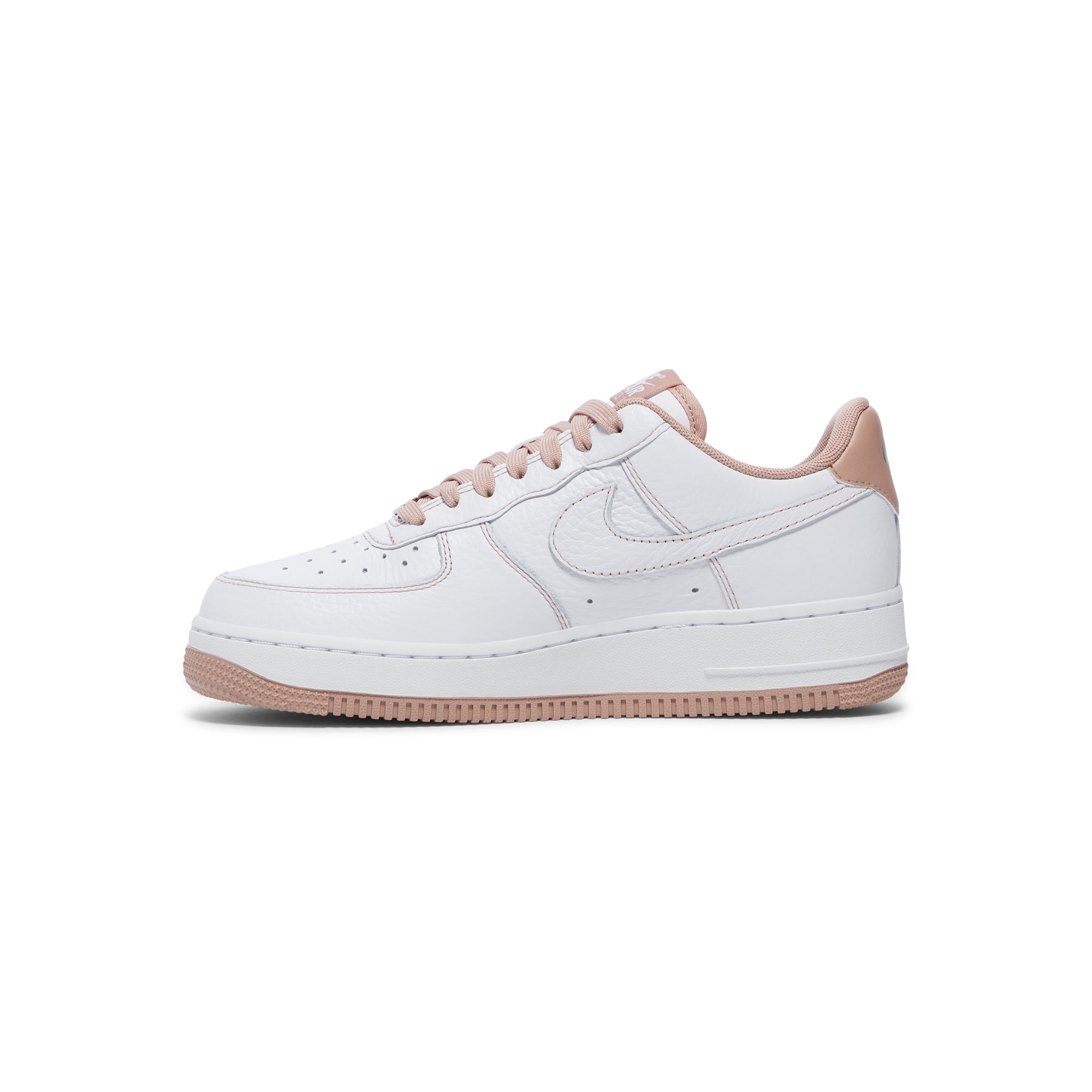 Nike Womens Air Force 1 '07 Mini Jewel (White/Particle pink/Metallic silver)